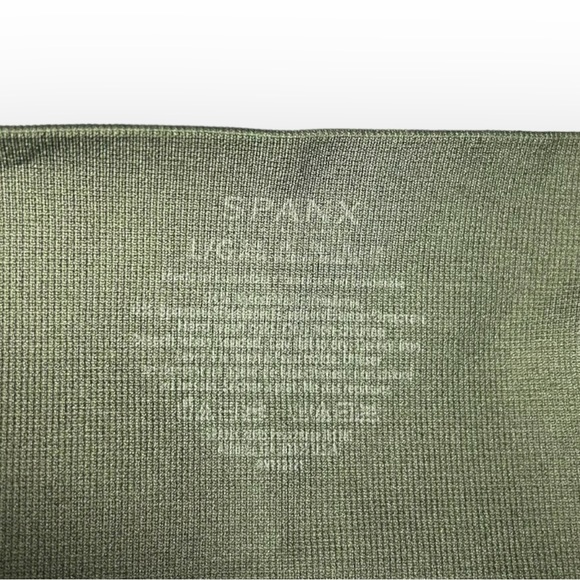 SPANX Look At Me Now Green Camo Seamless Leggings L - Picture 8 of 8